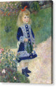 Girl with a Watering Can - Canvas Print