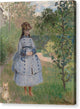 Girl with Dog - Canvas Print