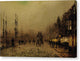 Glasgow Docks, at Twilight - Canvas Print