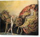 God Judging Adam - Canvas Print