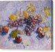 Grapes, Lemons, Pears, and Apples - Canvas Print