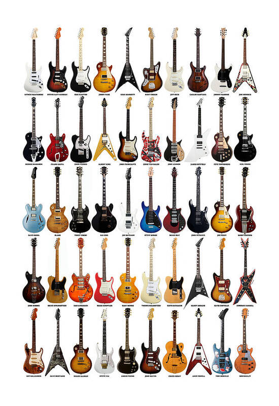 Guitar Legends - Custom - Art Print