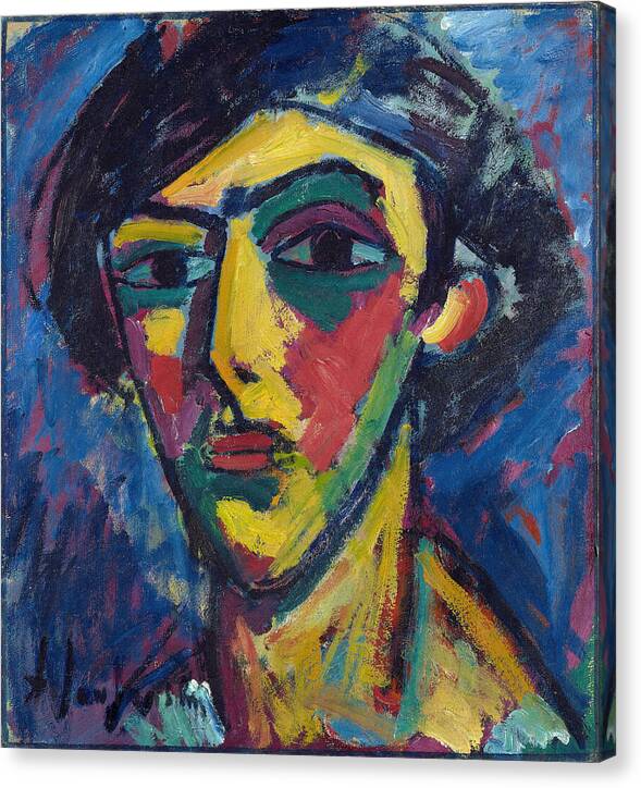 Head Of A Youth - Canvas Print