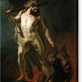 Hercules Removes Cerberus from the Gates of Hell - Canvas Print