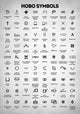 Hobo Symbols - Art Print - Zapista