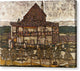 House with Shingle Roof - Canvas Print