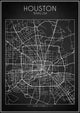 Houston Map - Art Print - Zapista