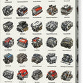 Iconic Car Engines - Canvas Print