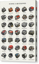 Iconic Car Engines - Canvas Print