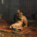 Ivan the Terrible and His Son Ivan by Ilya Efimovich Repin - Art Print - Zapista