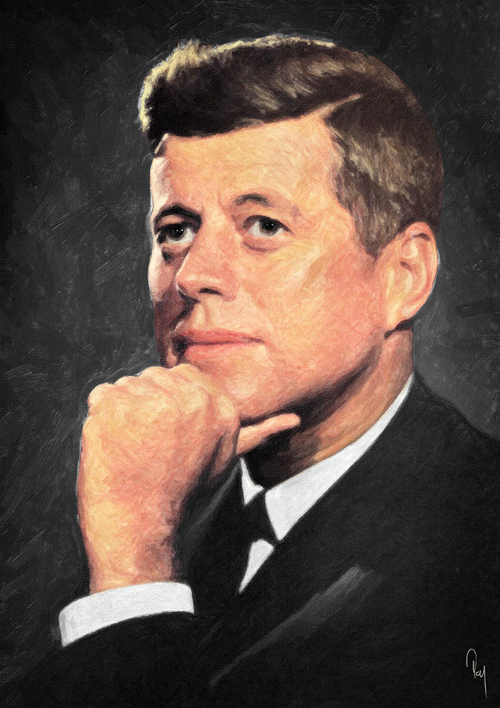 John F Kennedy - Art Print - Zapista