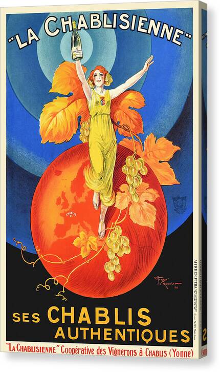 La Chablisienne Ses Chablis Authentiques - Canvas Print
