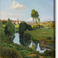 La Saone au bas de Lironcourt, Vosges - Canvas Print