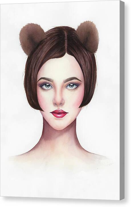 Lady Bear - Canvas Print