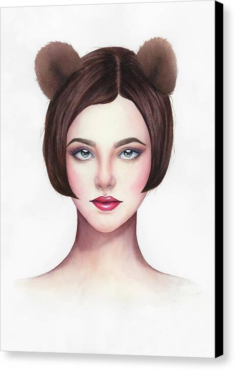 Lady Bear - Canvas Print