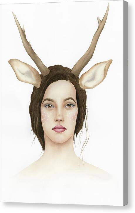 Lady Deer - Canvas Print
