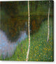 Lakeshore With Birches - Canvas Print