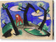 Landscape with a Red Animal - Canvas Print