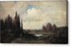 Landscape With A Rider By A Pond - Canvas Print