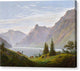 Landscape with Mountain Lake, Morning - Canvas Print