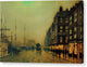 Liverpool Quay by Moonlight - Canvas Print