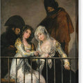 Majas on a Balcony - Canvas Print