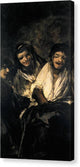 Man Mocked by Two Women - Canvas Print