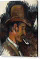 Man with Pipe - Canvas Print