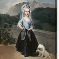 Maria Teresa de Borbon y Vallabriga, later Condesa de Chinchon - Canvas Print