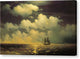 Meeting of the Brig Mercury with the Russian Squadron After the Defeat of Two Turkish Battleships - Canvas Print