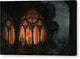 Men Standing Inside the Ruins of a Gothic Church - Canvas Print