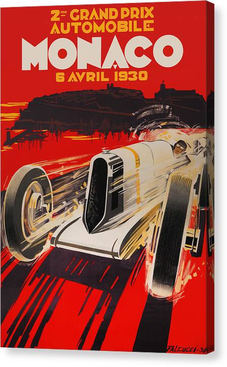 Monaco Grand Prix 1930 - Canvas Print
