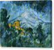 Mont Sainte-Victoire and Chateau Noir - Canvas Print
