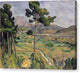 Mont Sainte-Victoire and the Viaduct of the Arc River Valley - Canvas Print