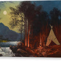 Moonlight Encampment - Canvas Print