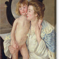 Mother and Child - The Oval Mirror - Canvas Print