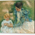 Mother Playing with Child - Canvas Print
