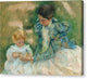Mother Playing with Child - Canvas Print