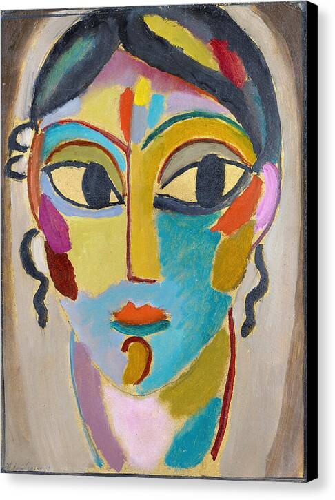 Mystical Head, Head Of A Girl - Canvas Print