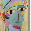 Mystical head, Three-quarter profile - Canvas Print