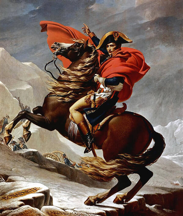 Napoleon Crossing the Alps - Art Print