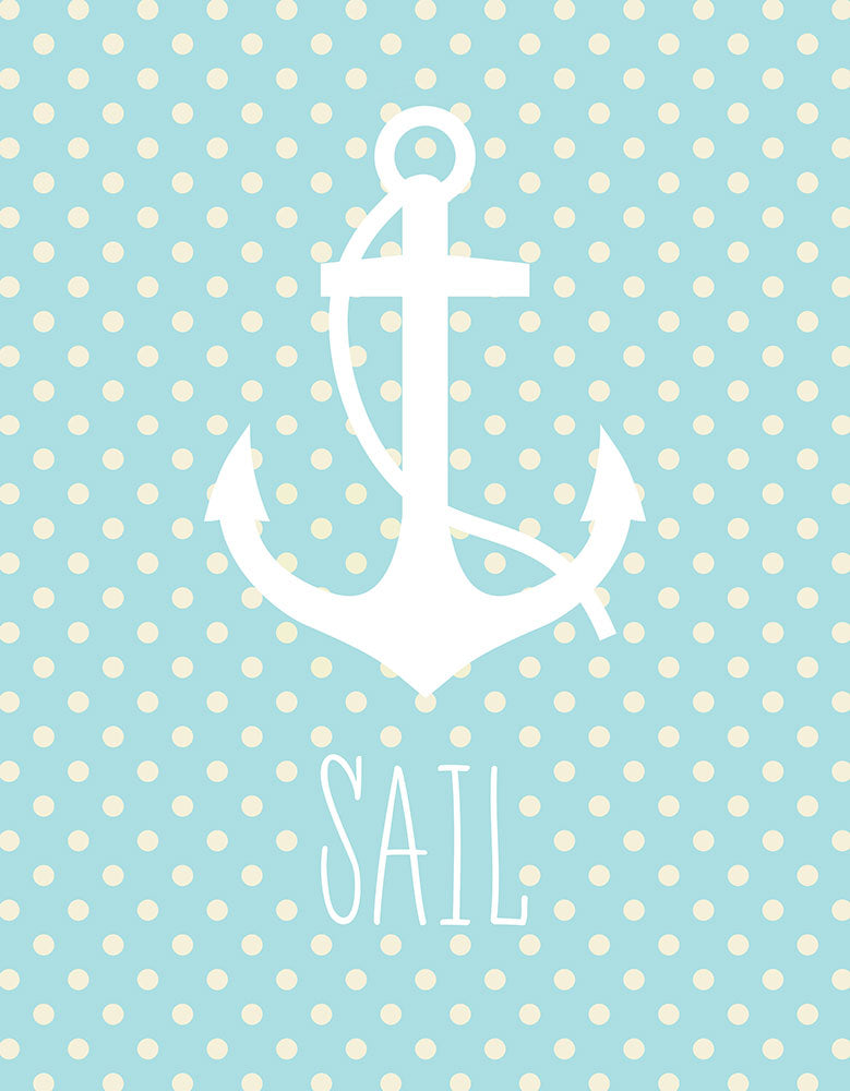 Nautical Anchor - Art Print - Zapista