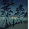 Night Scene at Sumida River - Canvas Print