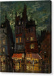 Nightlife on the Rue Venis, Paris - Canvas Print