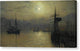 Old Scarborough, Full Moon, High Water - Canvas Print