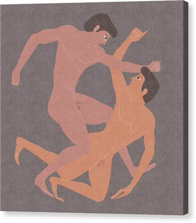 Wrestling - Canvas Print