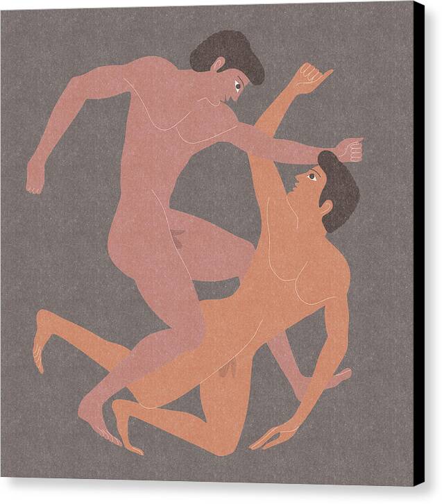 Wrestling - Canvas Print