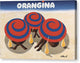 Orangina Umbrellas - Canvas Print
