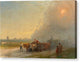 Ox-Carts In The Ukrainian Steppe - Canvas Print