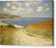 Path in the Wheat at Pourville - Canvas Print